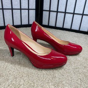 Cole Haan x NIKE AIR Red Patent Leather Pumps 7